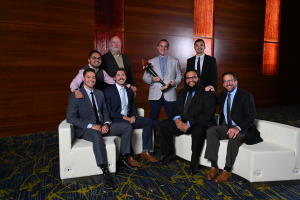 Growers Edge team accepting the 2025 Prometheus Award for Best Small-Medium Iowa Technology Company.